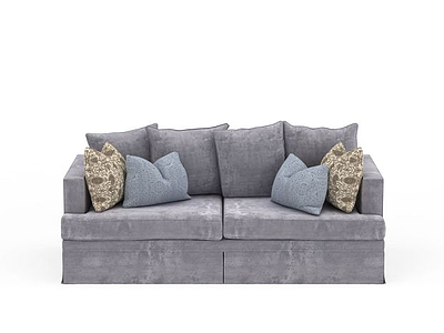 3d灰色沙发模型