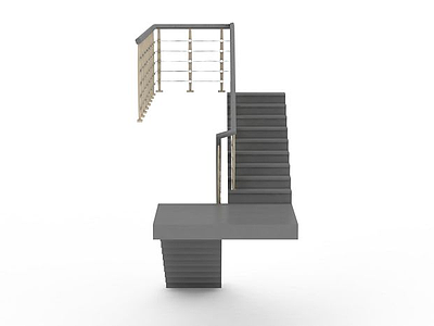 现代楼梯模型