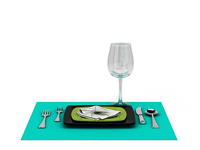 玻璃酒杯模型