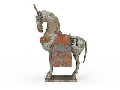 马雕塑模型3d模型