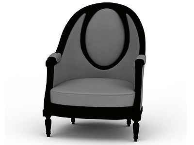 3d时尚单人椅子模型