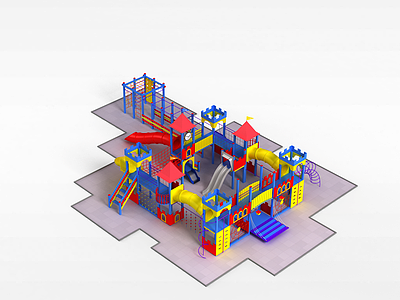 3d公园儿童设施模型