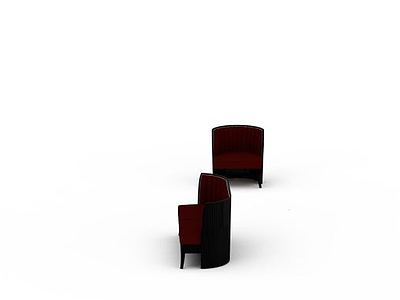 3d现代椅子组合免费模型