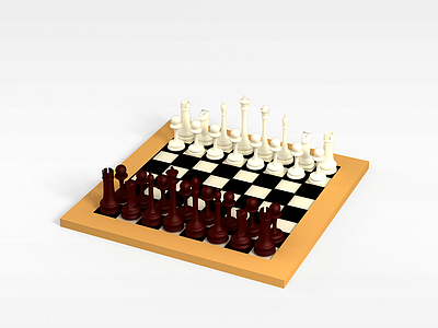 国际象棋模型3d模型