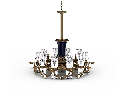 客厅蜡烛灯模型3d模型