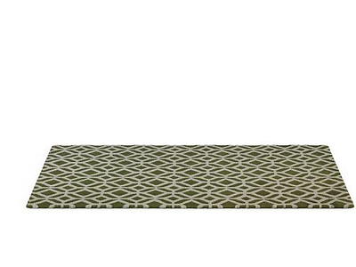 3d现代花格地毯免费模型