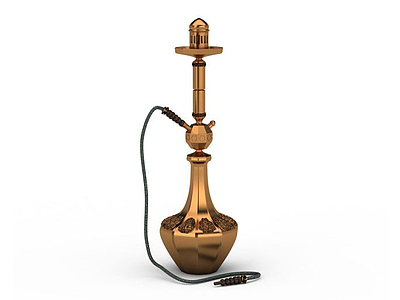3d阿拉伯水烟壶模型