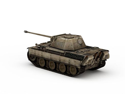 3d陆上作战武器坦克模型
