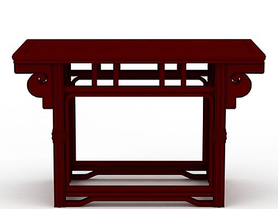 中式桌几模型3d模型