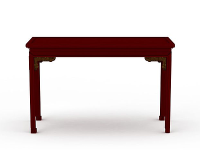 红木桌子模型3d模型