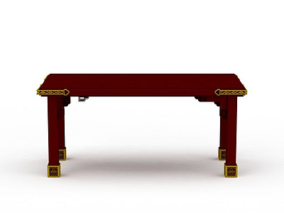 3d红木凳子免费模型
