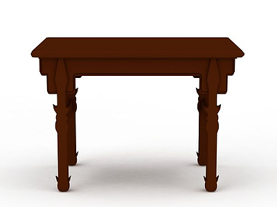 红木桌几模型3d模型