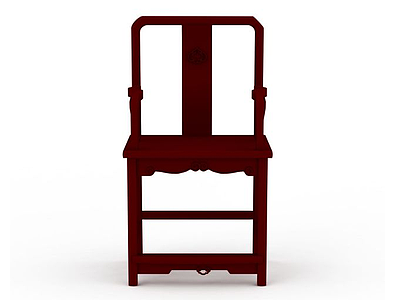 中式座椅模型3d模型