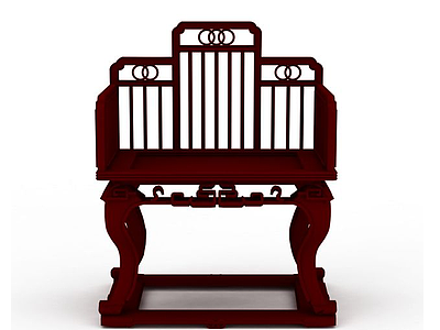 3d红木桌椅模型