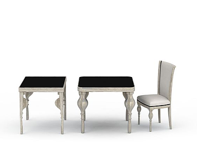 3d客厅桌椅免费模型