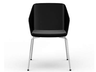 简约黑色椅子模型3d模型