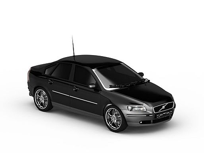 黑色轿车模型3d模型