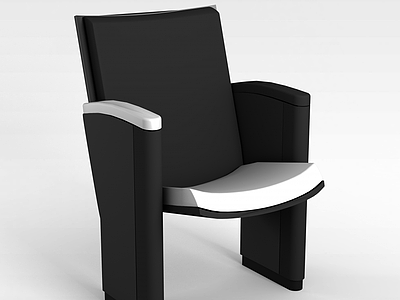 3d高档礼堂椅模型
