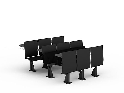 3d报告厅排椅模型