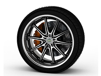 3d汽车轮胎模型