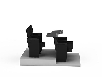 报告厅座椅模型3d模型