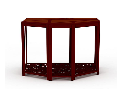 3d红木桌几模型