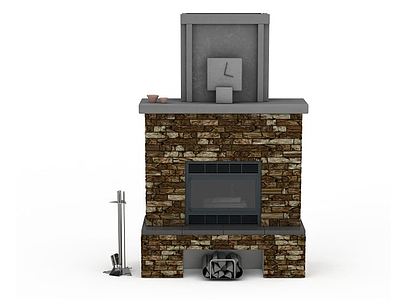欧式壁炉模型3d模型