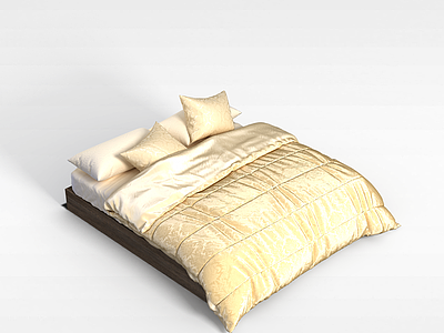 欧式卧室床模型3d模型