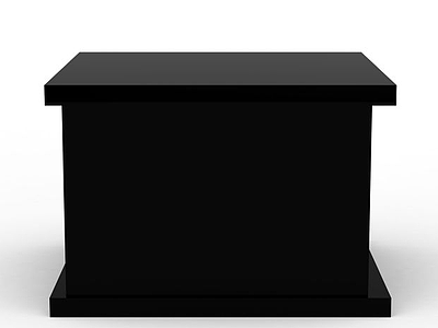 3d黑色桌子免费模型