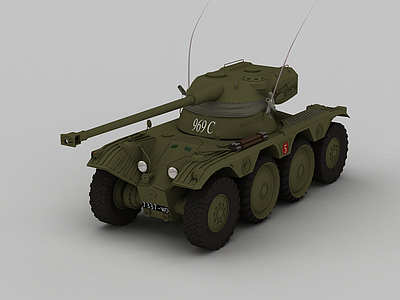 作战坦克模型