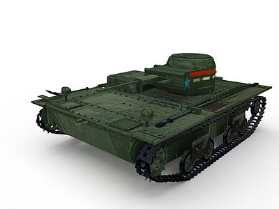 3d苏联T-60轻坦克模型