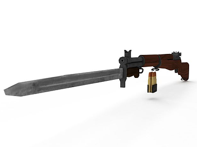 M1式加兰德步枪模型3d模型