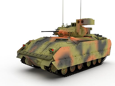 美国霞飞轻型坦克模型3d模型