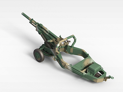 军事榴弹炮模型3d模型