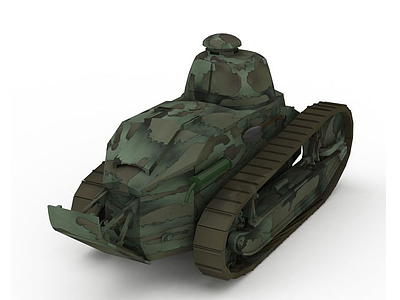 3d法国雷诺FT-17轻型坦克模型