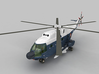 3dFRELON直升战斗机模型