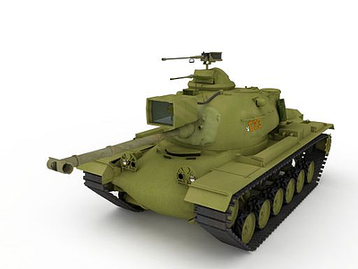 3d军用坦克车模型