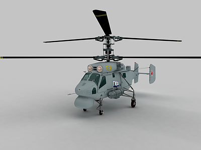 KA25A直升机模型3d模型