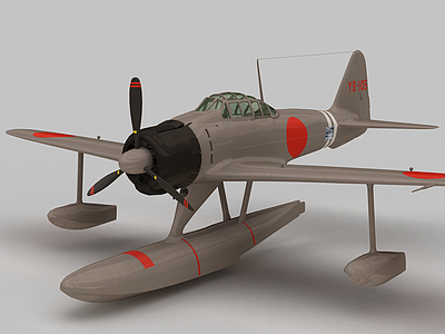 A6M2N战斗机模型3d模型