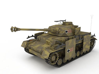 德国4号坦克模型3d模型