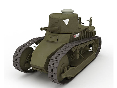 中式雷诺NC-31轻坦克模型3d模型