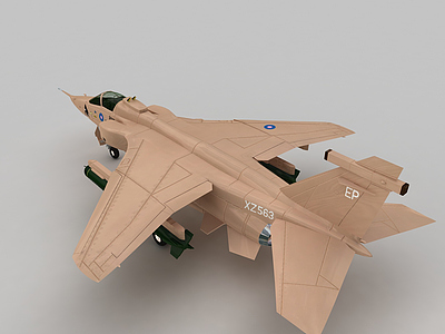 3dBAJAGUAR战斗机模型