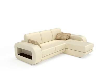 U型沙发模型3d模型