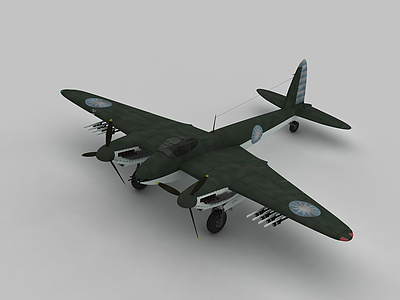 MOSQUITOC战斗机模型3d模型