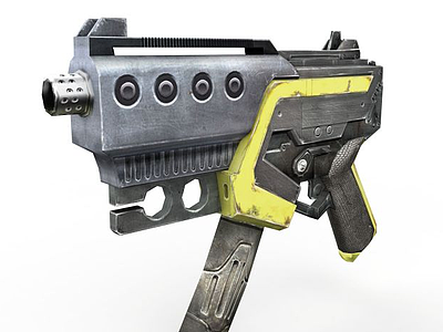 现代冲锋枪模型3d模型