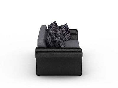 黑色时尚沙发模型3d模型