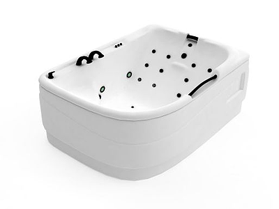 3d豪华按摩浴缸免费模型