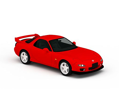 高级红色跑车模型3d模型