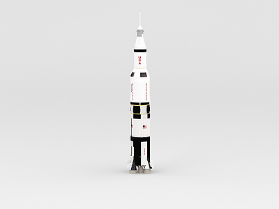 3d航天火箭模型