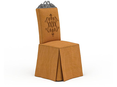3d西餐厅椅子免费模型